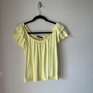 Yellow short sleeve top